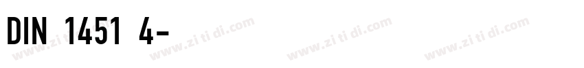 DIN 1451 4字体转换